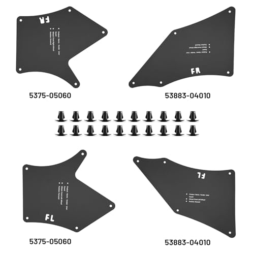 Splash Guard Fender Liner Shields, Matte Black | Compatible with Toyota Tacoma 2005-2020, Front & Rear Inner Fender Protection, Wheel Well Protection - color: for Toyota Tacoma 2005-2020