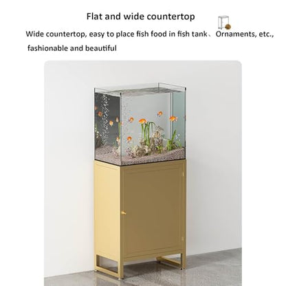 Heavy Duty Metal Aquarium Stand, Durable Reptile Tank Shelf with Lockers, Professional Fish Tank Storage Rack for Breeders, Sturdy Terrarium Organizer