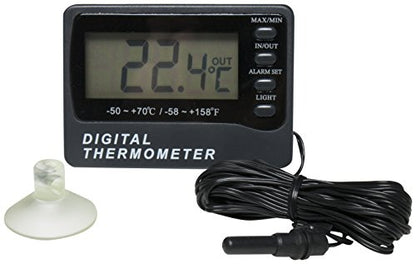 SP Bel-Art, H-B DURAC Calibrated Dual Zone Electronic Thermometer with Waterproof Sensor; -50/70C (-58/158F) External, -10/50C (14/122F) Internal (B60900-0500)