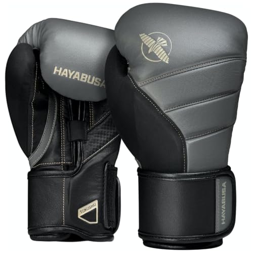 Hayabusa T3 Boxing Gloves - Sparring - color: Charcoal/Black, size: 18oz