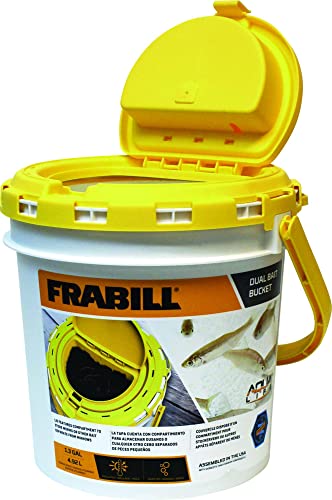 Frabill Buckets & Accessories - style: Aerated Dual Bait Bucket