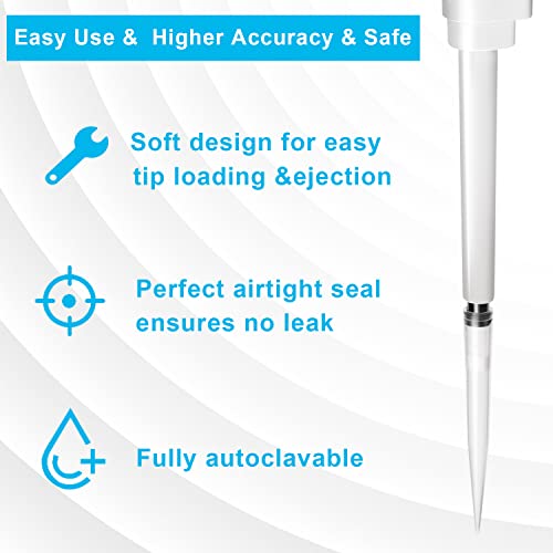 ONiLAB Pipette Tips 5000 UL/ 5mL 100 PCS Laboratory Universal Plastic Liquid Pipettor Tips Polypropylene (PP) Autoclavable, Transparent, 5mL(100PCS)