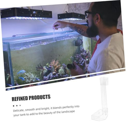Acrylic Fish Feeder Tube 28cm Aquarium Shrimp Feeding Dispenser for Fish Tank Vacation Feeding