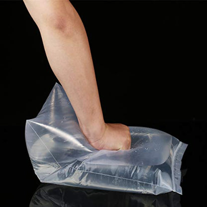 100 Pack 7" x 9" Thick Clear Reclosable Zip Plastic Lock Poly Bags 2.4 Mil Heavy Duty Seal Resealable Zipper Bags For Envelopes Photos Cards