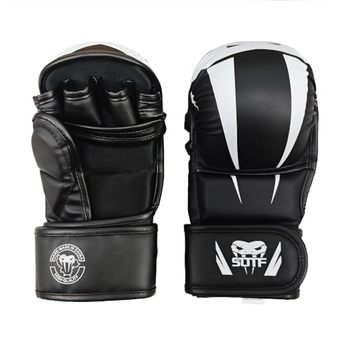 YWChenzy Fighting MMA Sparring Gloves Open Palm Martial Arts Boxing Punching Bag Training Gloves - color: sst12