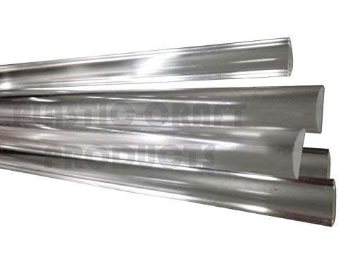Plastic-Craft | Acrylic Round Rod, Clear (Pack of 10) - size: 36.0"