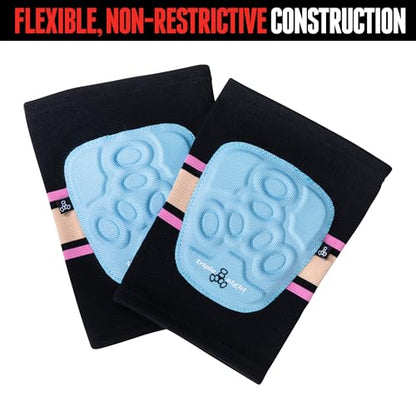 Triple Eight Covert Elbow Pads – Ideal for Roller Skating, Biking, BMX, and Skateboarding - color: Sunset, size: Large