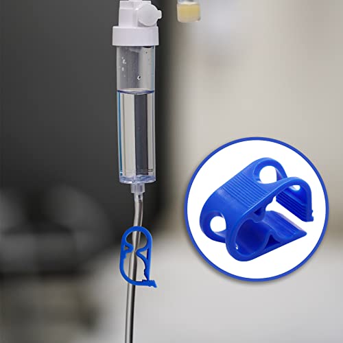 Murtenze 6Pcs Siphon Hose Clamp, Flow Control Clamp Adjustable Tube Clamp Plastic Tubing Clamps, Blue