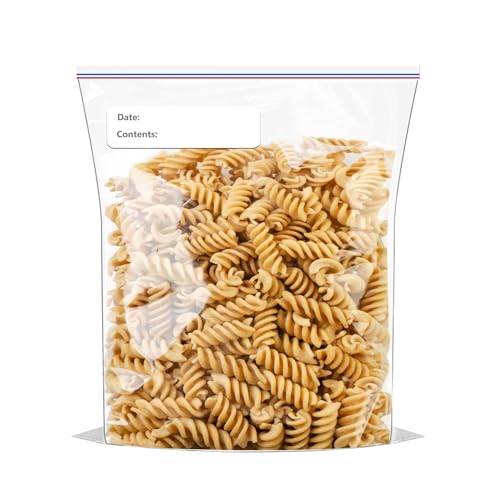 Large Plastic Bags With Zipper Top and Writable White Block, 2 Gallon,13x15in,2-Mil Thick,25 Pack,Storage Bags for Clothes,Travel, Moving, Reusable,Heavy-Duty,BPA-Free, Clear Plastic - size: 13x15in