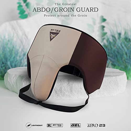 Mytra Fusion Groin Guard Boxing Groin Guard for MMA, Muay Thai, Kickboxing and Martial Arts Abdominal Protector for Training, Sparring, Grappling, Taekwondo and Fighting - size: Large-X-Large
