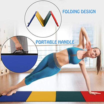 Meet Perfect Folding Gymnastics Mat - color: Colorful