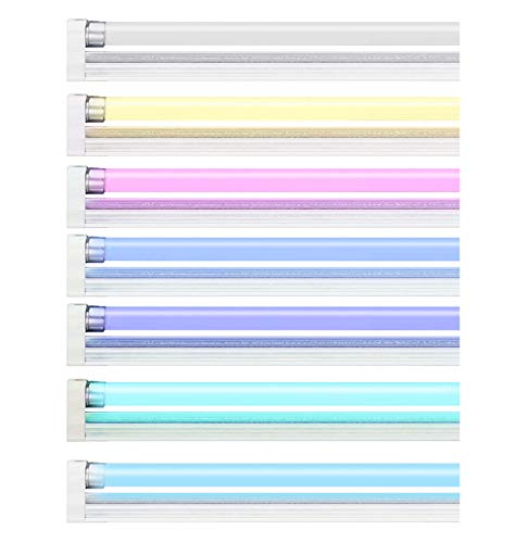 Helios 4X T5 Light 54W HO Aquarium Strip Light & Lamp 47" 4ft 6500K 10000K Actinic Pink (4 x Daylight 11,000K)