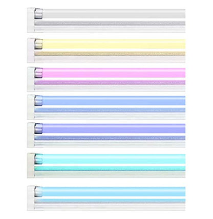 Helios 4X T5 Light 54W HO Aquarium Strip Light & Lamp 47" 4ft 6500K 10000K Actinic Pink (4 x Daylight 11,000K)
