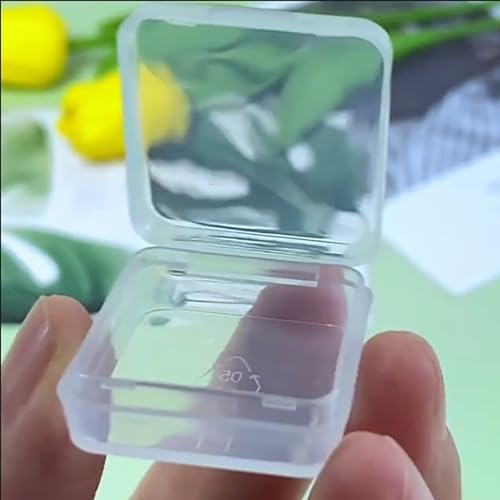 12 Pack Clear Square Plastic Beads Storage Containers Box (1.06 x 1.06 x 0.39 Inch), Square Bead Organizers for Small items, Crafts, Beads, Coins, Jewelry and Business Cards - size: 1.06 x 1.06 x 0.39 Inch