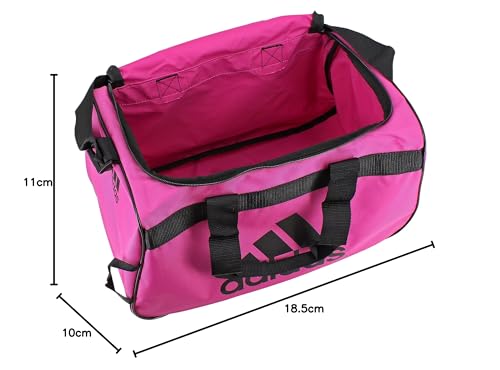 adidas Power Gym Bag – Lightweight Small Duffel, Intense Pink/Black/Diablo, OSFA - color: Intense Pink/Black/Diablo