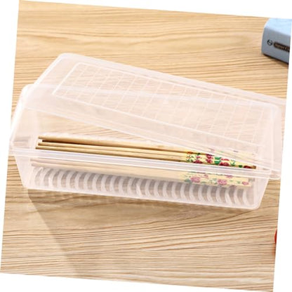 Ciieeo Plastic Refrigerator Storage Boxes 2pcs Rectangular Food Sealing Crisper for Meat Fish Produce Fresh Preservation