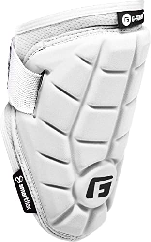 G-Form Elite Speed Batter's Baseball Elbow Guard - Elbow Pad with Adjustable Straps - color: White, size: Youth