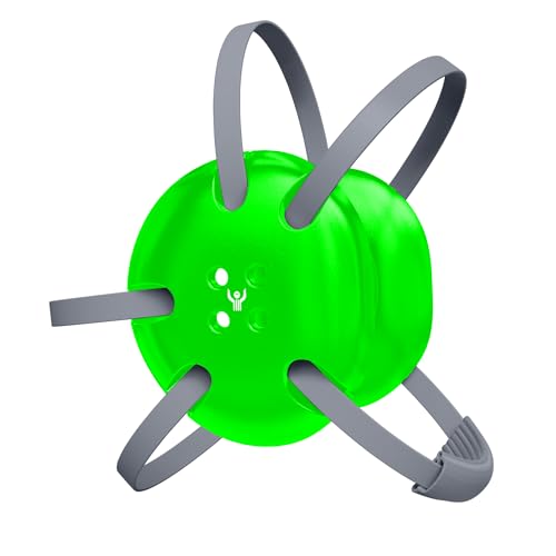 | Wrestling Classic Headgear | Earguard Adult Grappling Head Gear | Adjustable Ear Guards Silver Straps - style: Neon Green w/ Silver Straps