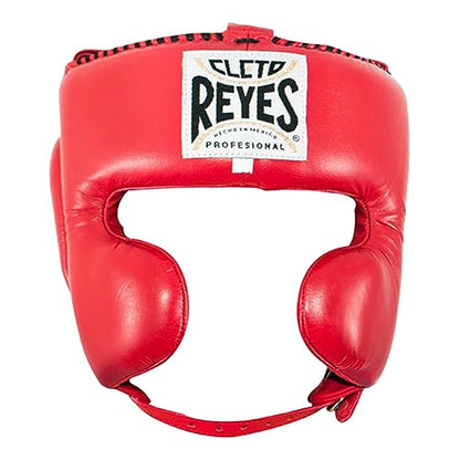 CLETO REYES Boxing Headgear with Cheek Protection for Men and Women, Protective Head Guard Face Saver, Sparring Fighting - color: CLASSIC RED, size: Small