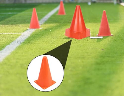 7" Soccer Cones (Set of 12) - Plastic Traffic Cones