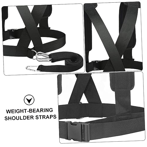 2pcs Sled Harness Weight-bearing Shoulder Straps Physical Belt
