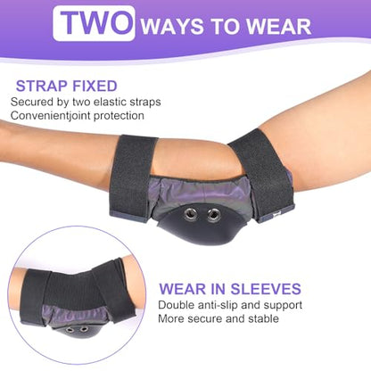 Skating Protective Gear Adult, Knee Pads for Women/Men /Youth, Skate Pads Adult Knee and Elbow Pads with Wrist Guards for Roller Skating, Skateboard, Skateboarding and Scooter