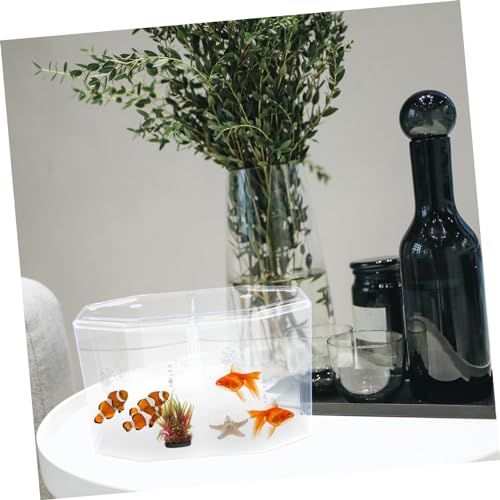 Happyyami Fish Breeding Container Transparent Divider Tank Removable Partition for Guppy Shrimp and Clownfish Breeder Box for Aquariums