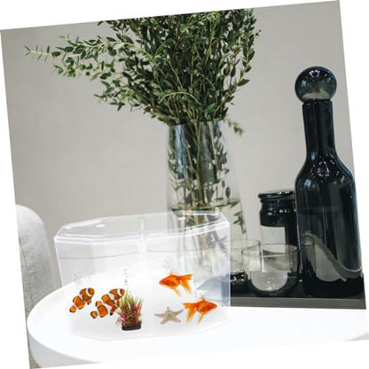 Happyyami Fish Breeding Container Transparent Divider Tank Removable Partition for Guppy Shrimp and Clownfish Breeder Box for Aquariums