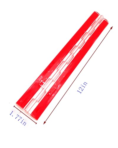 2-Piece Set of Acrylic 300 mm Continuous Piano Hinge - 12" Used for Transparent Boxes, Display Stands, Figurines, Model dust Boxes