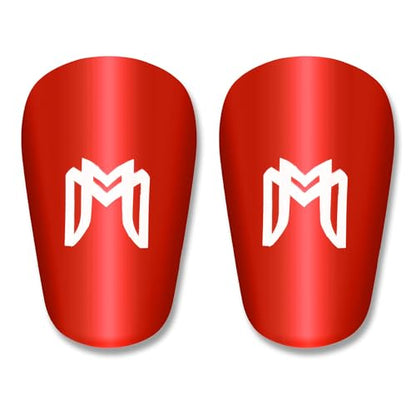 MediCaptain MiniGuards - Mini Shin Guards for Soccer Players - Tiny Shin Pads for Men, Women, Teens - Miniature Shin Guards 3.9 x 2.4 inch - Perfect for High Level Soccer Athletes - color: Red