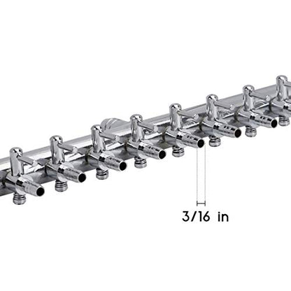 10-Way Air Flow Control Lever Valve with Airline Tubing Connector for Aquarium Fish Tank