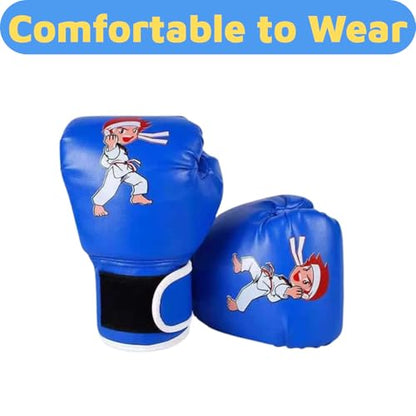 Boxing Gloves for Kids Kids Boxing Gloves Red Blue - size: kung fu