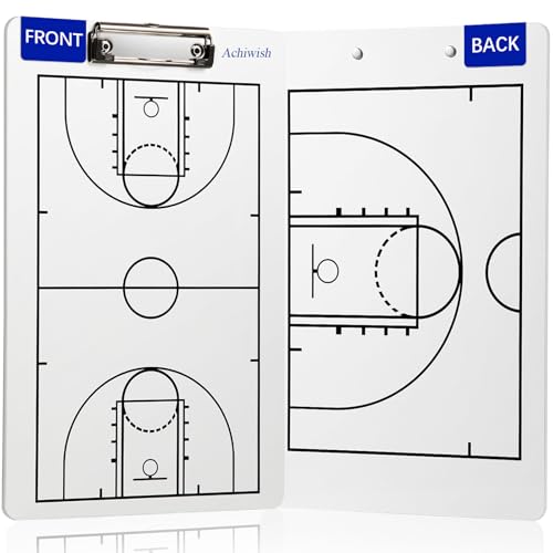 Basketball Clipboard for Coaches, Double-Sided Dry Erase Board - style: Basketball