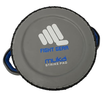 Round Boxing Pad for Men - Synthetic Leather Punching Mitts Coaching Shield - MMA Muay Thai Kickboxing Strike Pads for Karate, Training, Taekwondo, Martial Arts - color: Blue