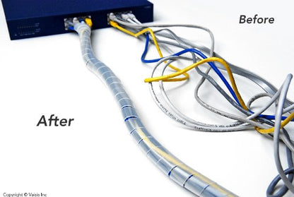 Spiral Harness Wrap 0.244" (6.2mm) Outside Diameter, Translucent, 33 ft.