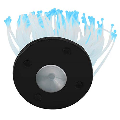TOPINCN Plastic Water Grass, Aquarium Artificial Water Grass Plants Plant Ornament Silicone Landscape Decoration Fake Plastic Water Grass Plant Decorations with Suction Cup