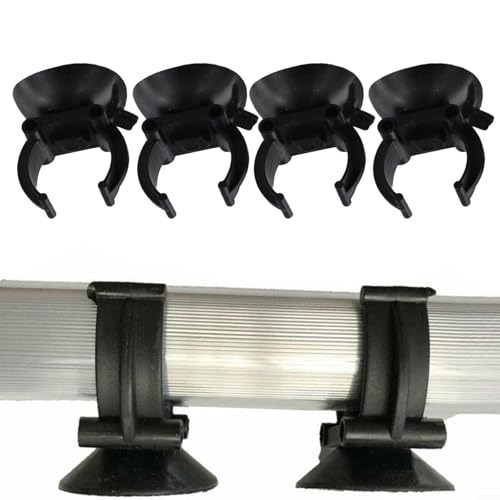 4/8 Pcs Aquarium Heater Suction Cups Clips 35mm Replacement Fish Tank Thermostat Holders Heaters for Bars Black Resin Clamps Fit 2.5cm Tubes(8pcs) - size: 8pcs
