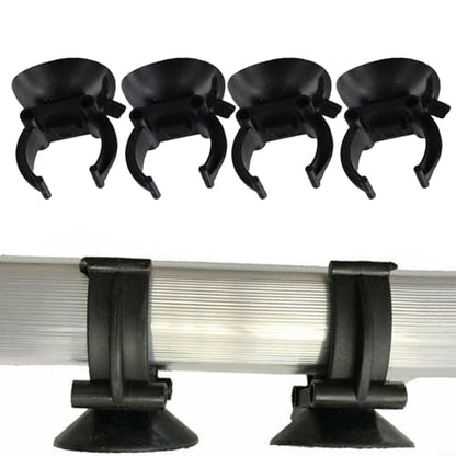 4/8 Pcs Aquarium Heater Suction Cups Clips 35mm Replacement Fish Tank Thermostat Holders Heaters for Bars Black Resin Clamps Fit 2.5cm Tubes(8pcs) - size: 8pcs