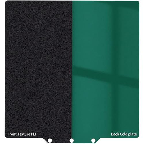 Energy-Saving AD5X/AD5M/AD5M Pro Cold Build Plate PEI Sheet 235x235mm Double Sided Low-Temperature Strong-Adhesion Platform Compatible with Flashforge AD5X/Adventurer 5M/5M Pro 3D Printer - size: 235x235mm, style: Green Cold+Black PEI