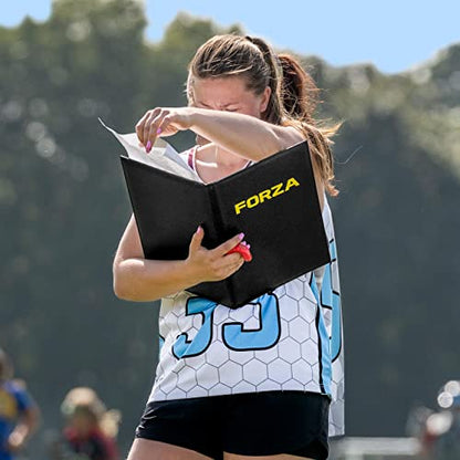 FORZA Magnetic Coaching Board | A4 Double-Sided Tactics Folder with Magnetic Markers, Pen & Eraser [13 Sport Options] - style: Lacrosse