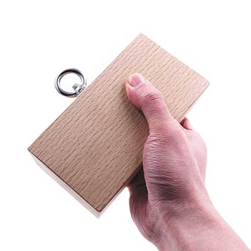 Wooden Pinch Block Grip Workout Climbing Power Grip Forearm Finger Exerciser Strength Training Strengthener Equipment - color: wooden grip