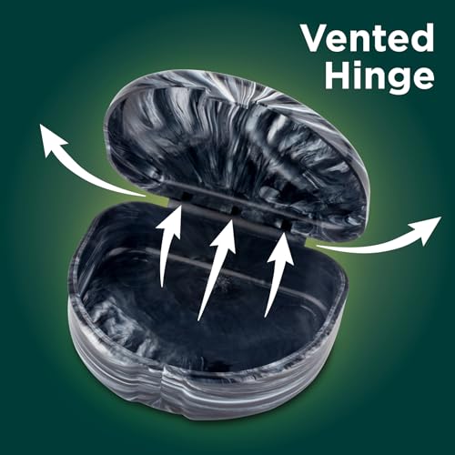 Practicon Marble Retainer Cases, Orthodontic Aligner Case, Mouth Guard Holder (3 Pack) (Woodland) - color: Woodland