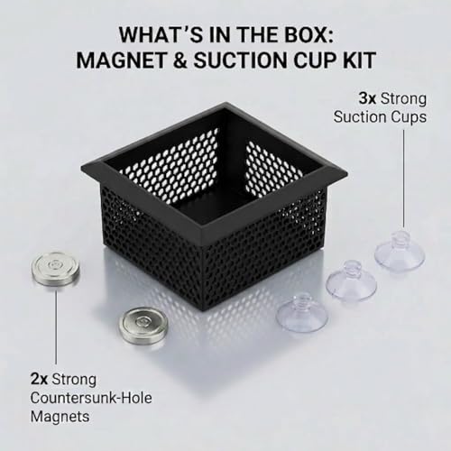 Floating Coral Frag Rack and Fish Isolation Box for Saltwater Reef Tank, 4x6 Inch Saltwater Coral Frag Holder with Magnetic or Suction Mount, Floating Anemone Holder and Isolation Cup for Reef Tanks