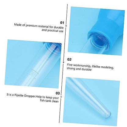 LIOOBO Manual Fish Tank Cleaning Tool 50ml Straw Cleaner Dropper for Aquarium - size: 43.00X4.00X4.00CM