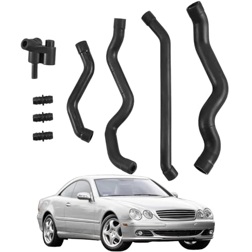 Crankcase Ventilation Hose Kit Air Intake Tube Connector Compatible with Mercedes Benz 1998-2011 Replace 1120180382 1120180482 1120180282 1120180182