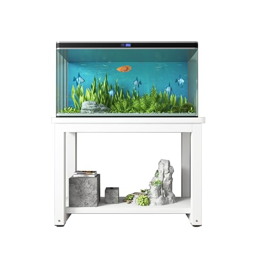 Sturdy 27.5" Fish Stand Cabinet for 10-50 Gallon Aquariums, Heavy-Duty Terrarium Plant Shelf & Home Storage Display Rack, Durable Indoor Organizer - color: B, size: 60x30cm(23 5/8"x11 3/4")