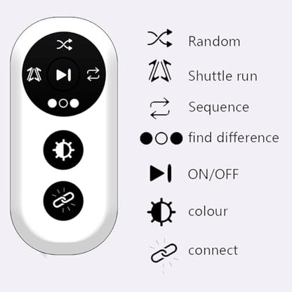 Reaction Training Light Pod,Agile Fitness Light,4 Modes and 4 Light Color with Remote Control with Reaction-Enhancing Speed and Agility (4lights) - size: 4lights