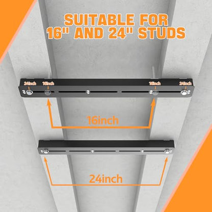 Overhead Garage Storage Rack, Heavy Duty Ceiling Storage Rack | 26 Inch Adjustable Ceiling Bin Storage System, 6 Sets for 5 Bins - style: For 5 Bins