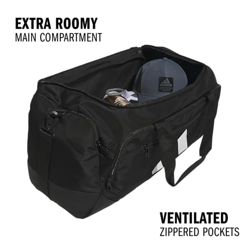 adidas Defender 5 Duffel Bag for Sports, Gym and Travel, Black, OSFA - color: Black/Medium 59L, style: Medium 59l