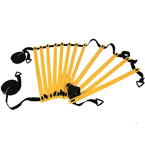 SagaSave Speed Agility Training Equipment Set Training Equipment Includes Agility Ladder Resistance Parachute 5 Agility Disc Cones 4 Steel Pegs